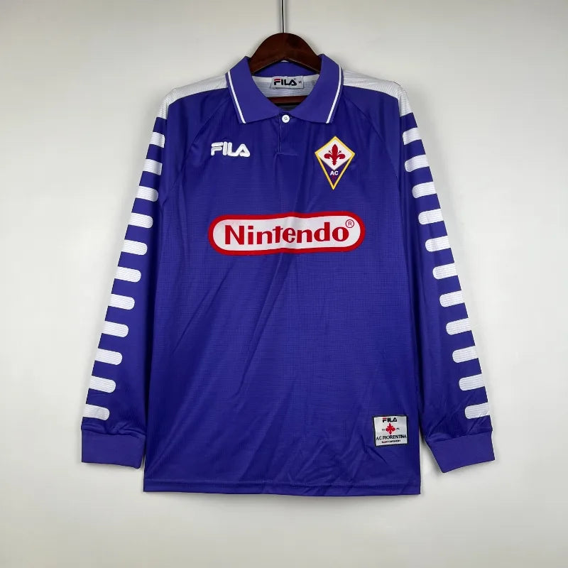 MAILLOT RÉTRO FIORENTINA DOMICILE 1998/99 MANCHES LONGUES