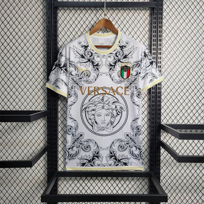 MAILLOT ITALIE CONCEPT EDITION VERSACE BLANC FAN 2023/2024