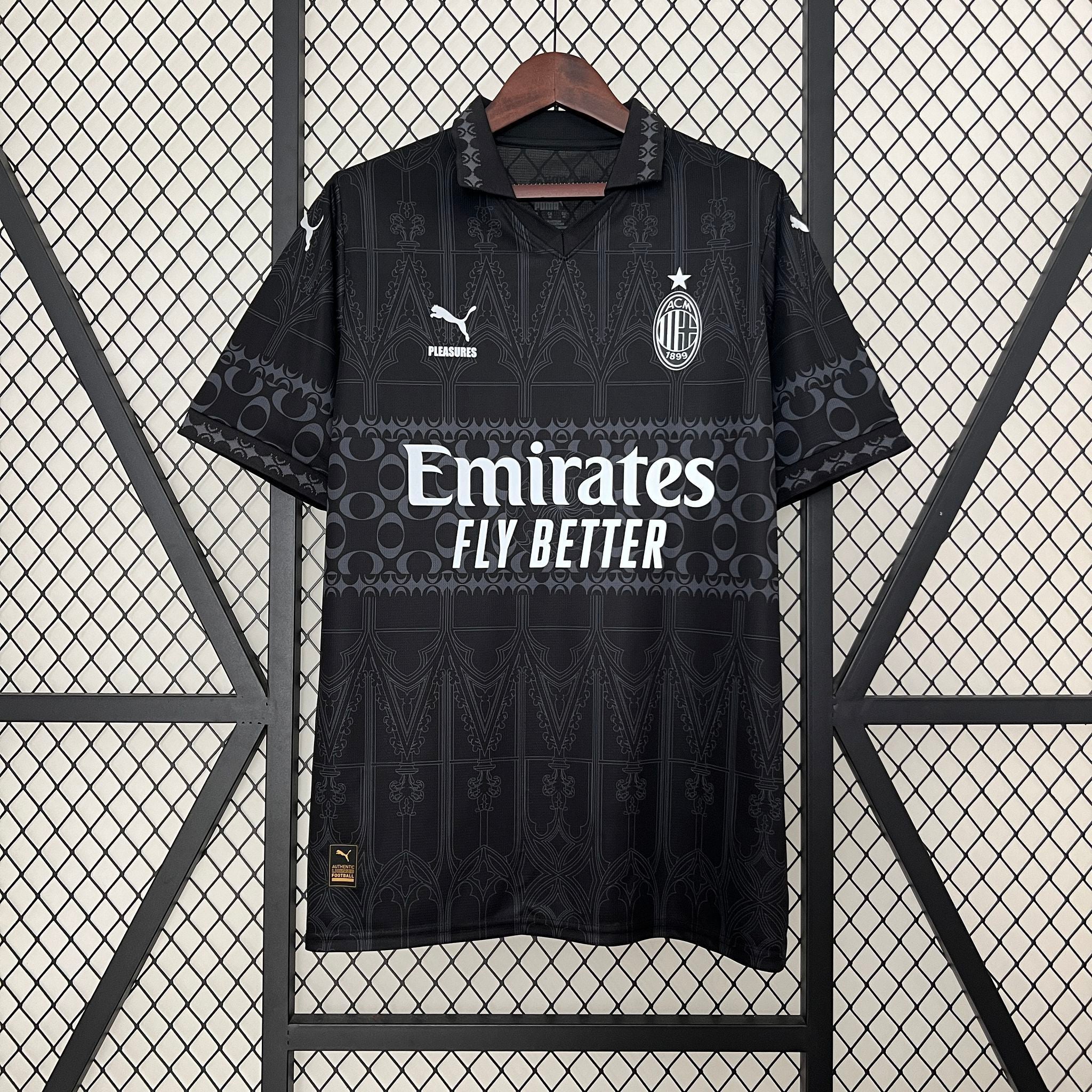 MAILLOT AC MILAN EDITION PLEASURES FOURTH NOIR FAN 2023/2024