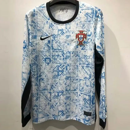 MAILLOT PORTUGAL EXTÉRIEUR FAN 2024/25 VERSION MANCHES LONGUES