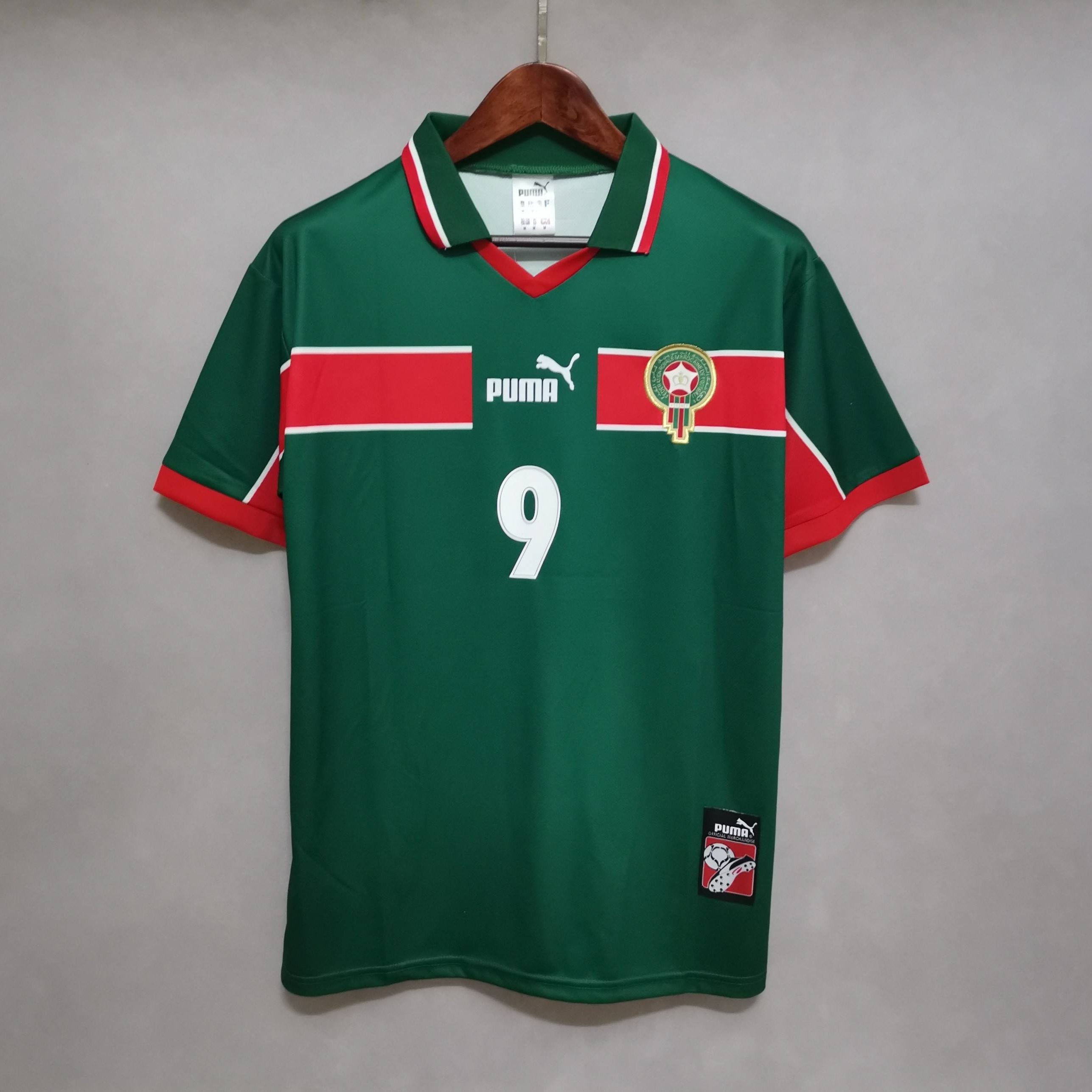 MAILLOT RÉTRO MAROC DOMICILE 98