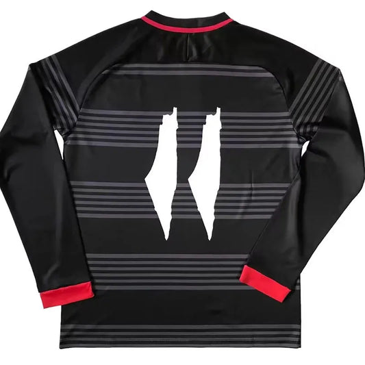 MAILLOT PALESTINE NOIR 2024/2025 VERSION MANCHES LONGUES