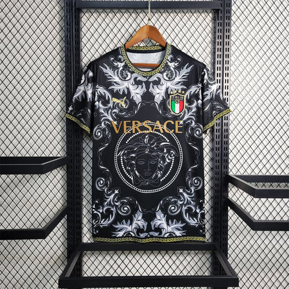 MAILLOT ITALIE CONCEPT EDITION VERSACE NOIR FAN 2023/2024