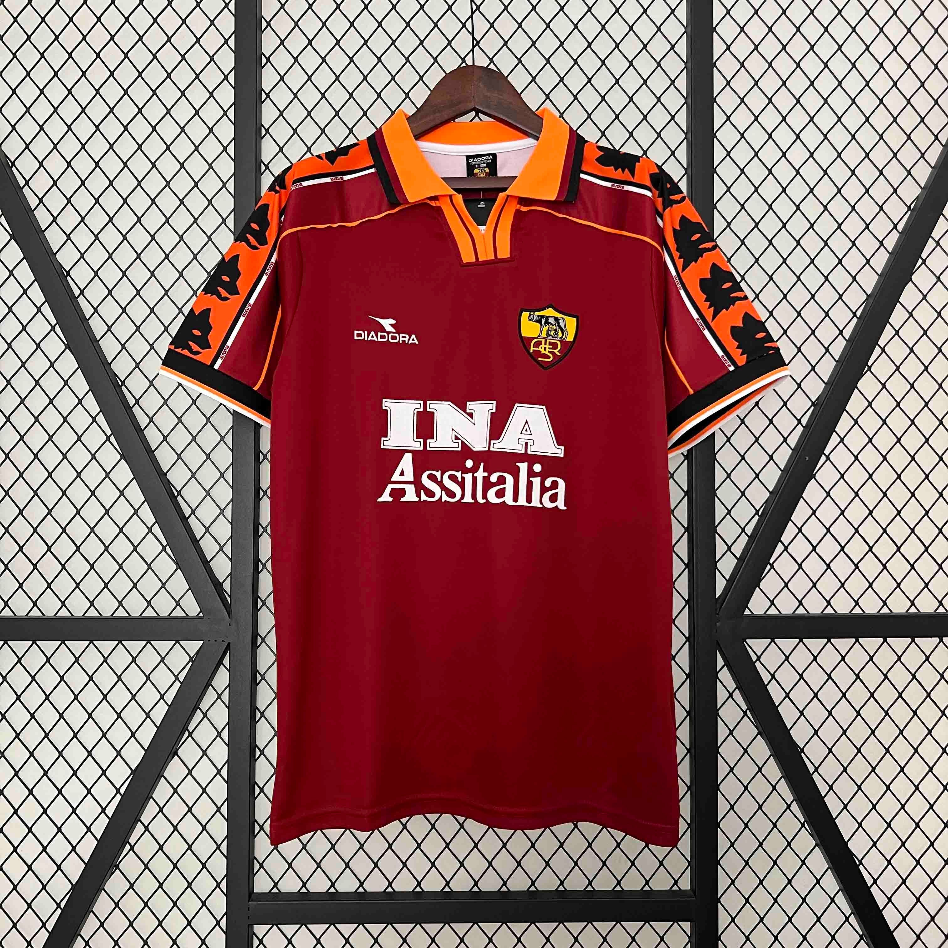 MAILLOT RÉTRO AS ROMA DOMICILE 1998/99