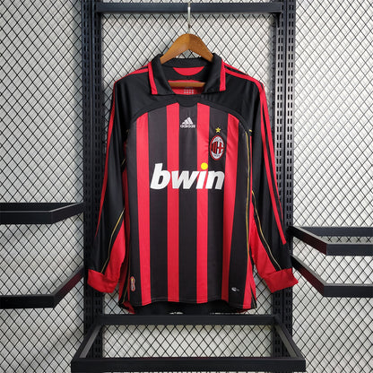 MAILLOT RÉTRO AC MILAN DOMICILE 2006/07 MANCHES LONGUES
