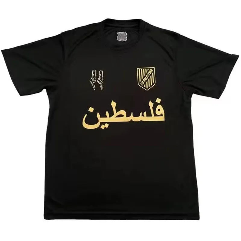 MAILLOT PALESTINE NOIR ANNIVERSAIRE 2024/2025