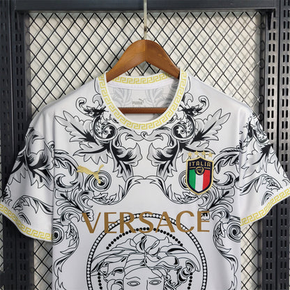 MAILLOT ITALIE CONCEPT EDITION VERSACE BLANC FAN 2023/2024