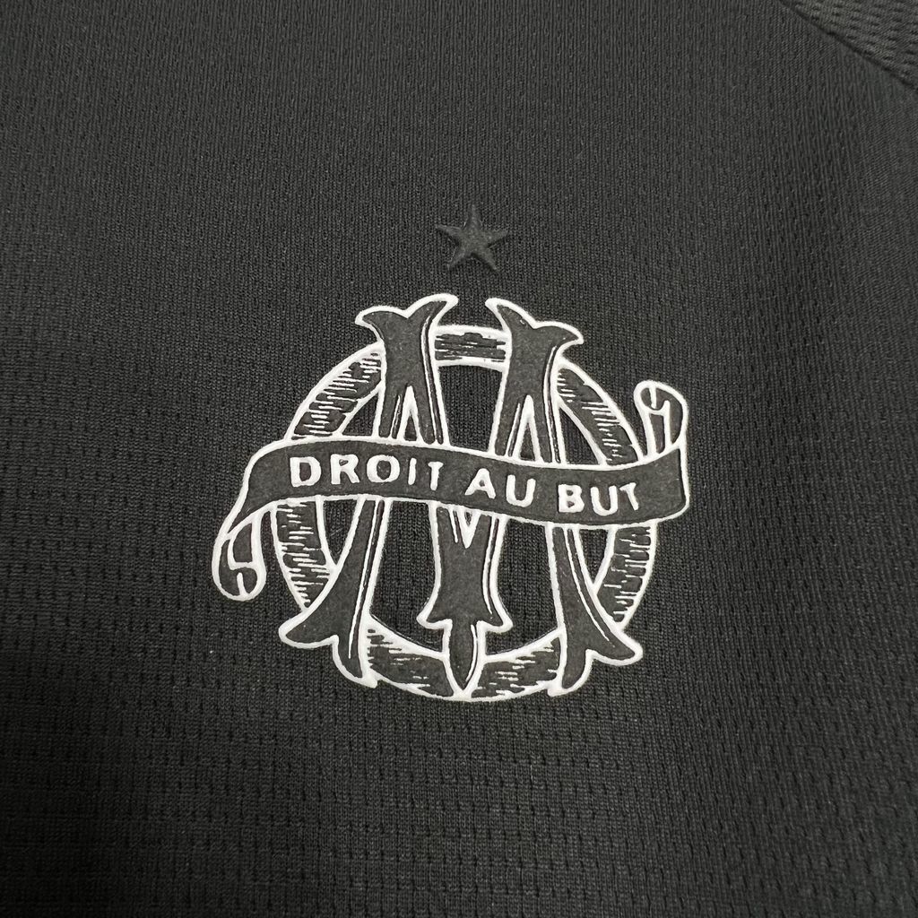 MAILLOT MARSEILLE NOIR 125ÈME ANNIVERSAIRE FAN